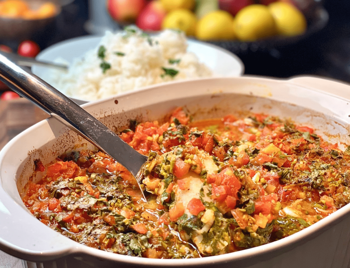 Spicy Thai Baked Tom Yum Fish