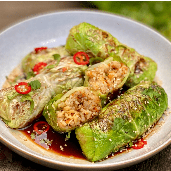 Minced Pork and Veg Cabbage Wraps