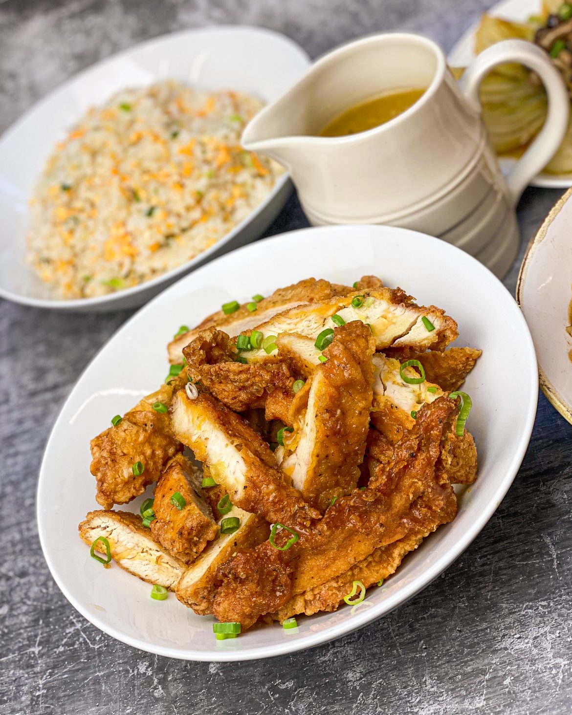 Crispy Chinese Chicken With Lemon Drizzle