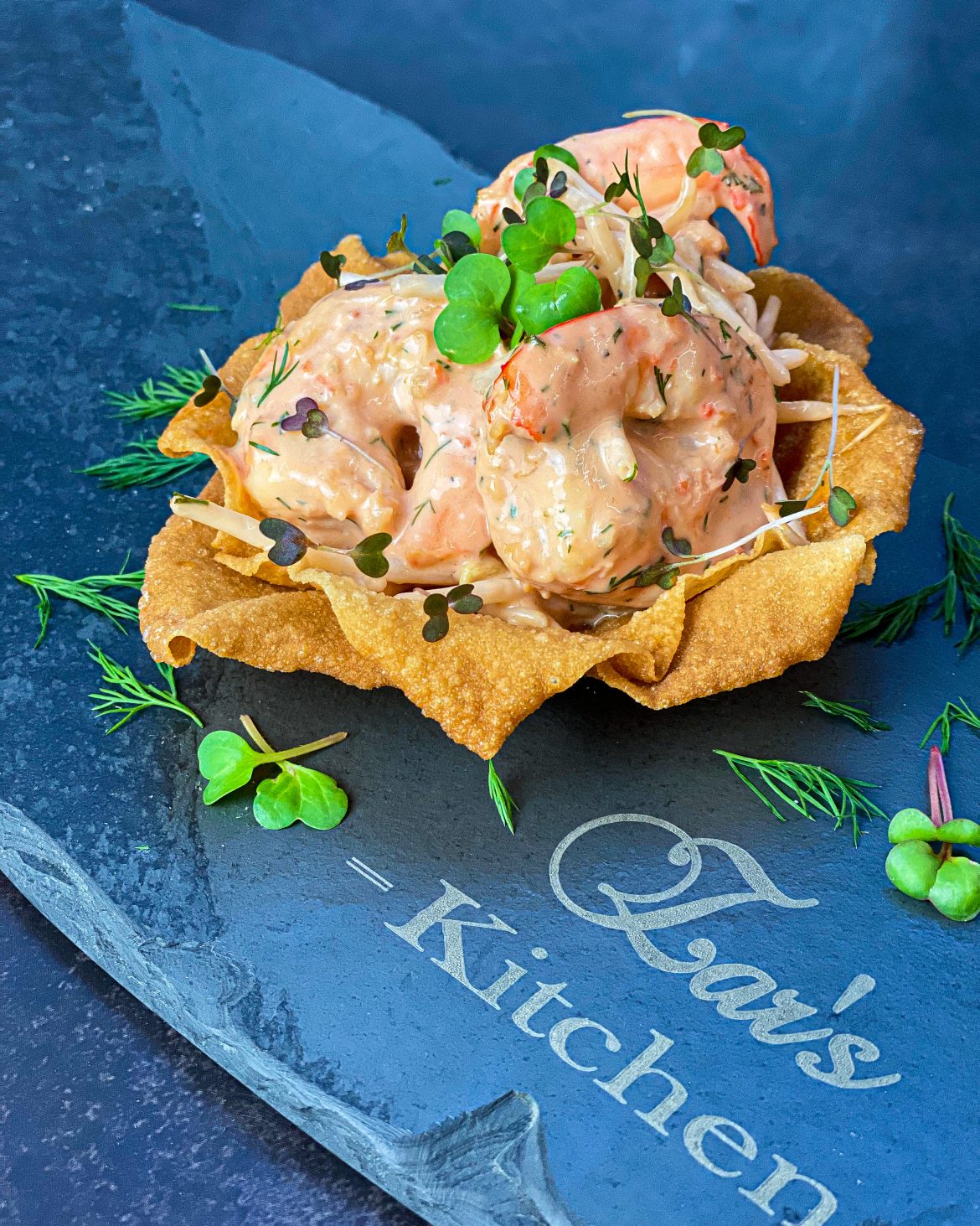 Twisted Prawn Cocktail In Crisp Baskets