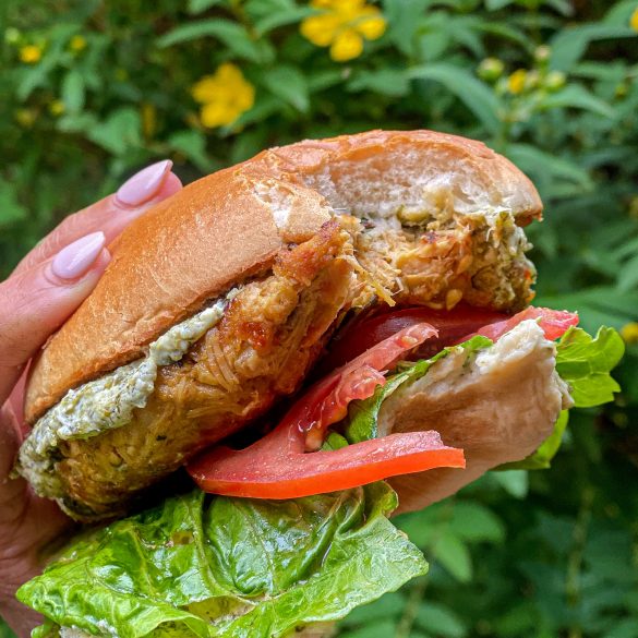 Masala Jackfruit Burgers