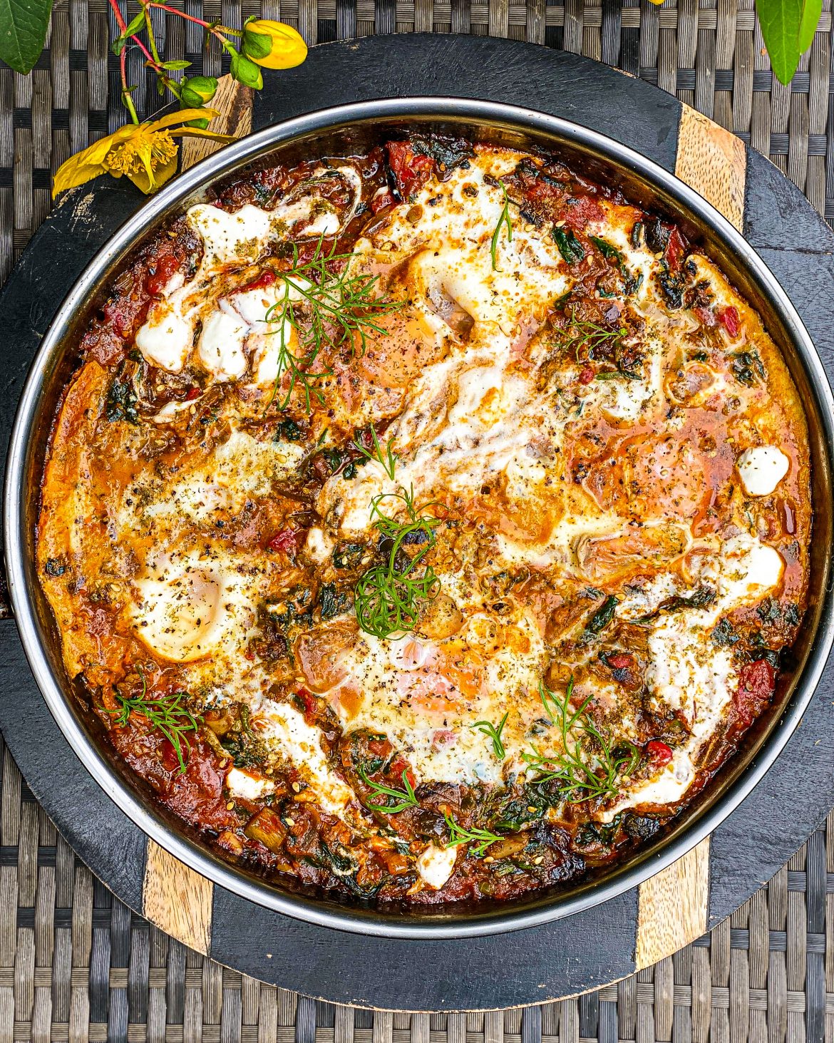 Lazy Sunday Leftover Veggie Shakshuka