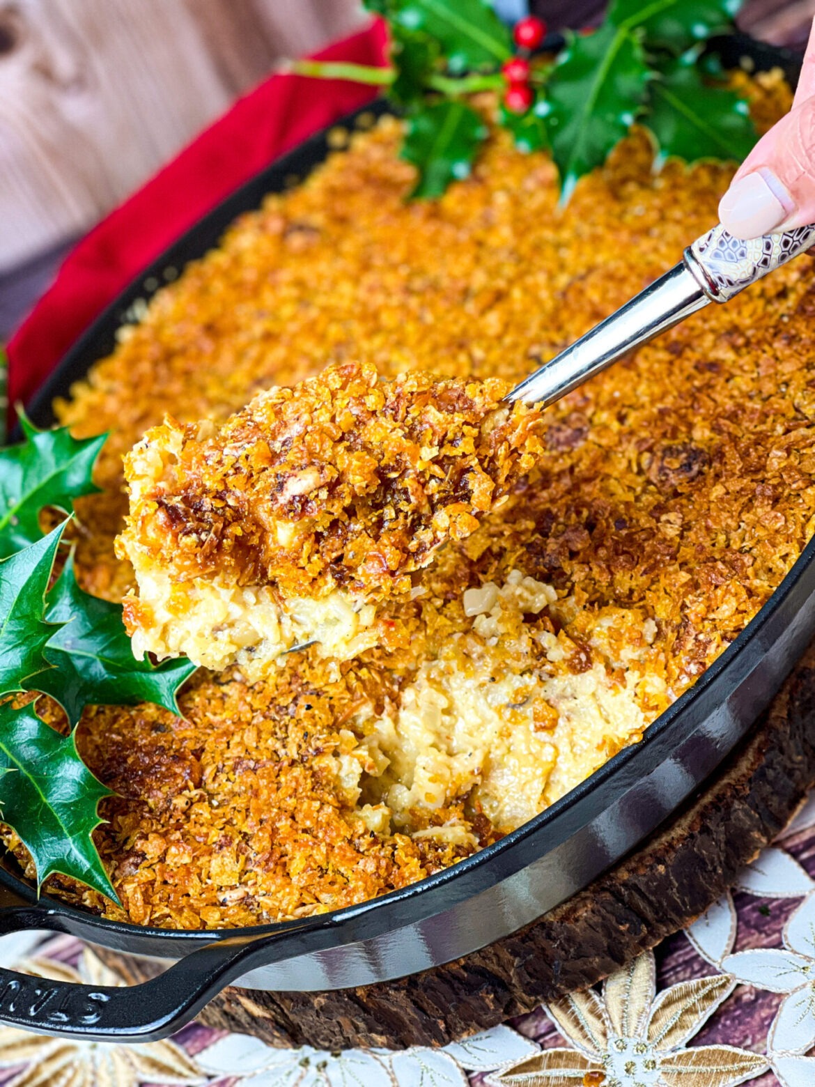 Potato Casserole Potato Casserole With A Cheesy Crunchy Topping